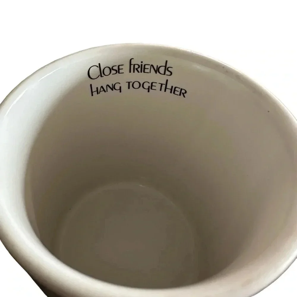 Vintage Close Friends hang Together coffee cup